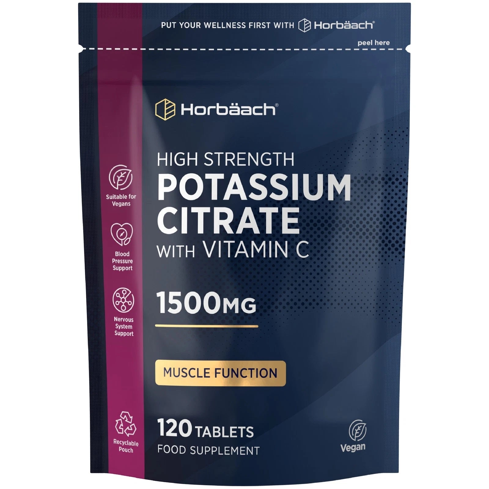 Potassium Citrate 1500 mg with Vitamin C | 120 Tablets