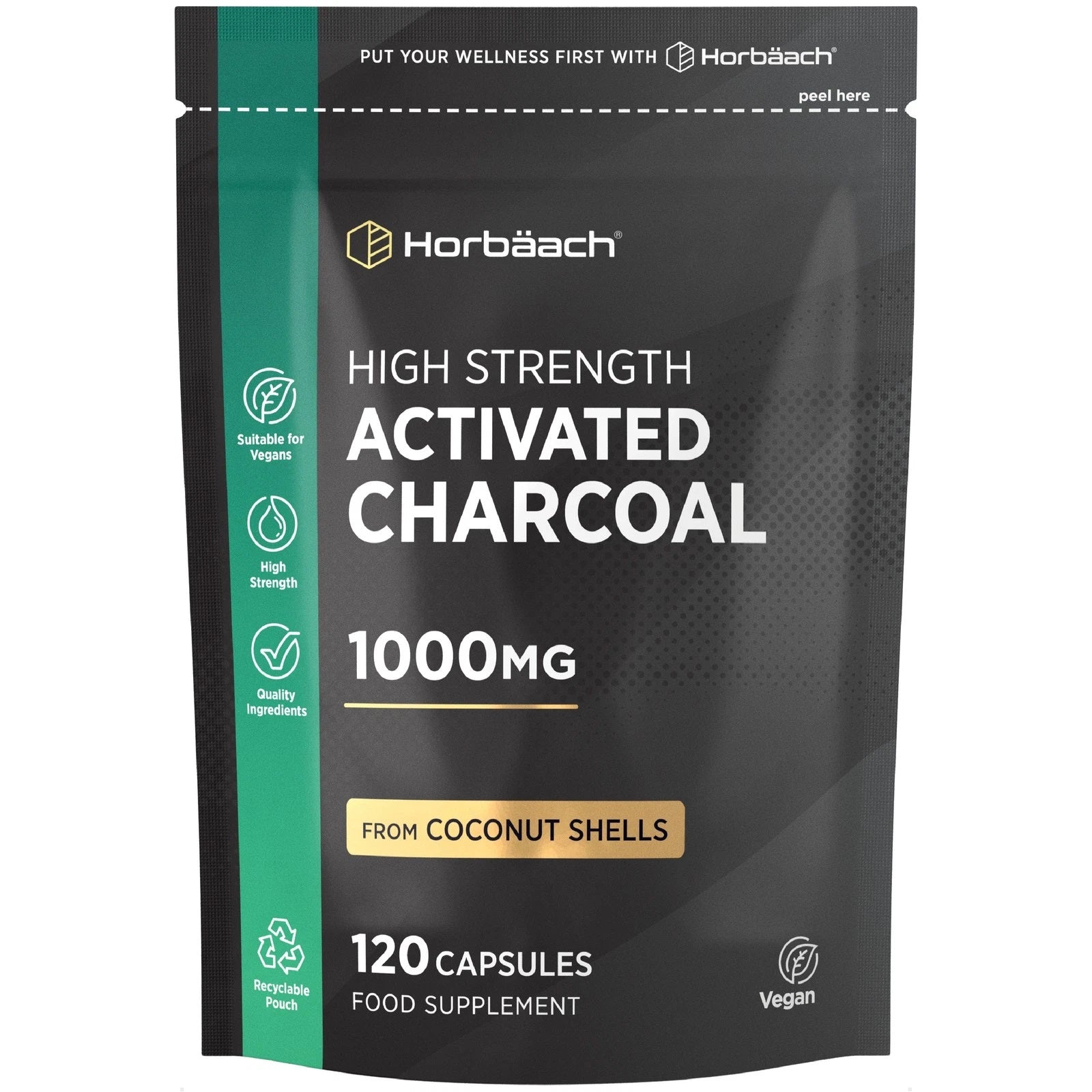 Activated Charcoal 1000 mg | 120 Capsules