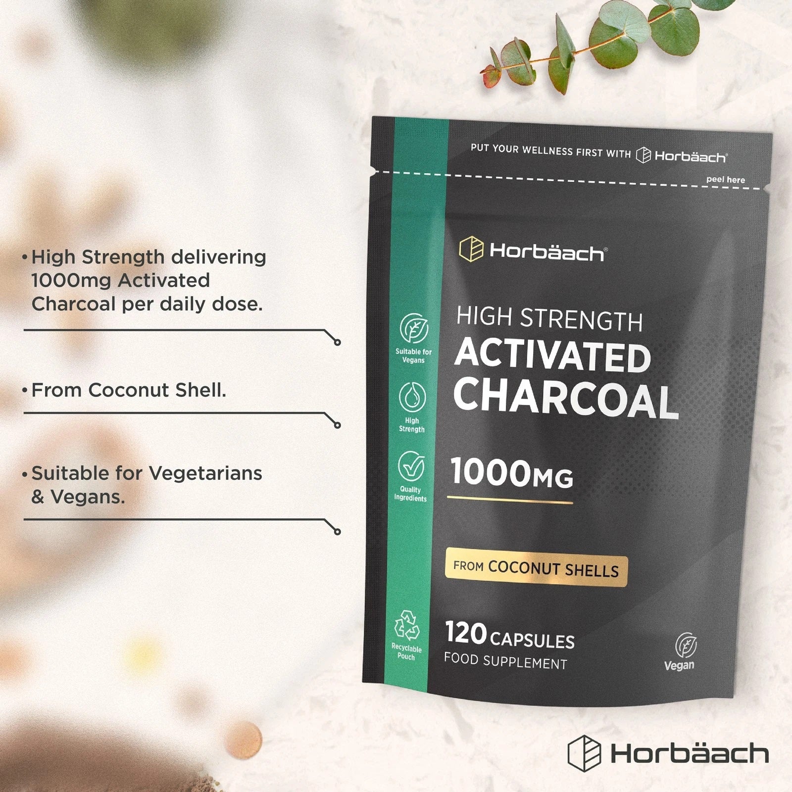 Activated Charcoal 1000 mg | 120 Capsules