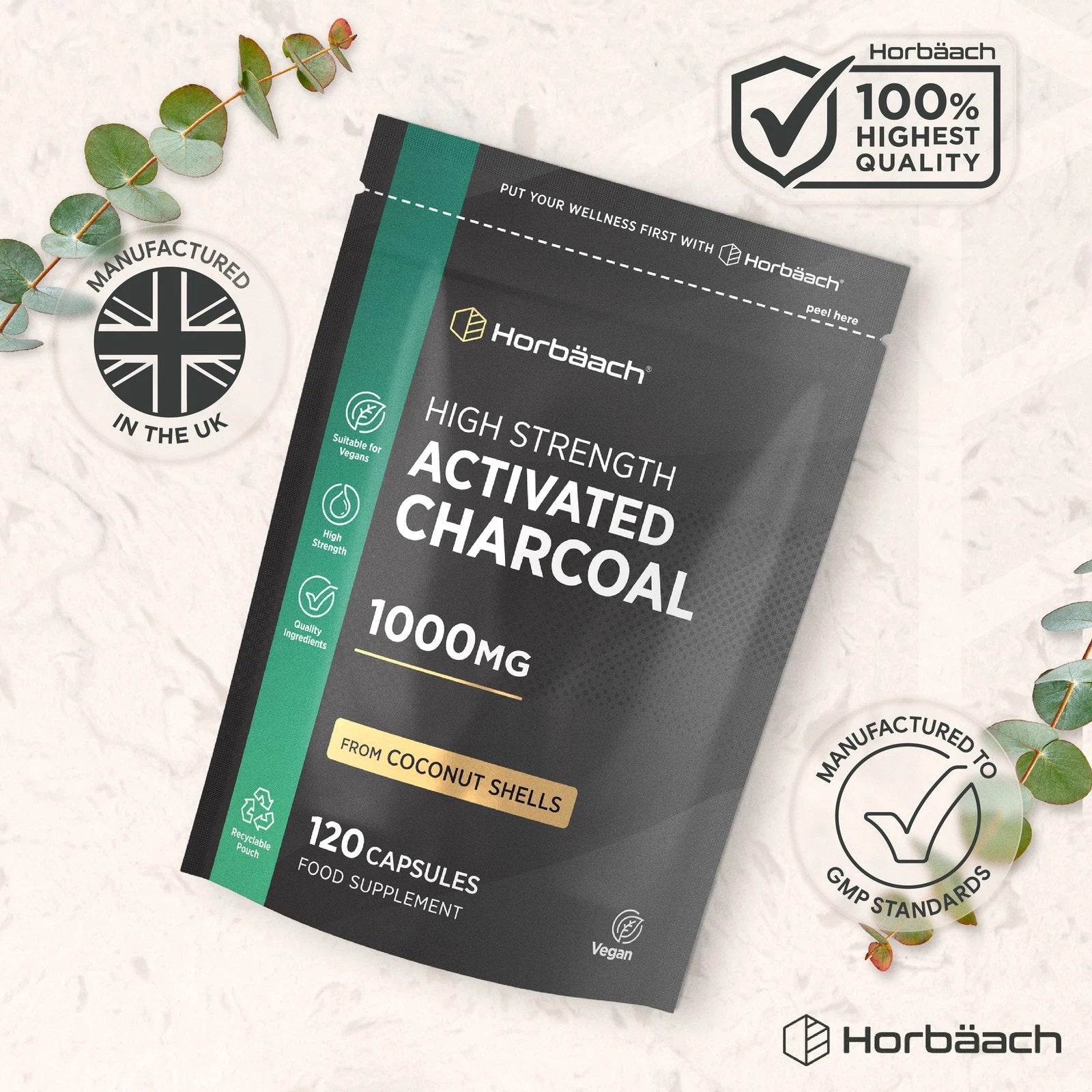 Activated Charcoal 1000 mg | 120 Capsules