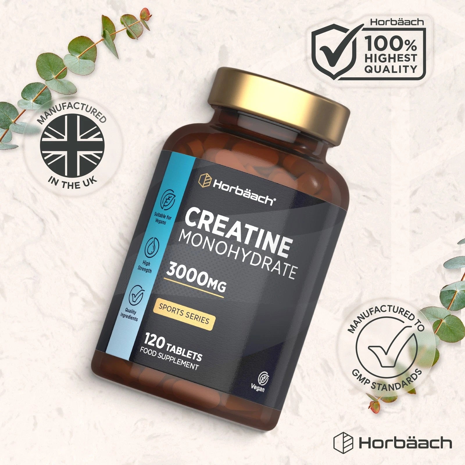 Creatine Monohydrate 3000 mg | 120 Tablets