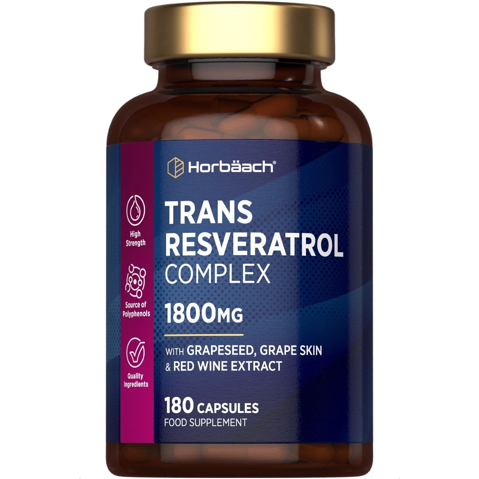Trans Resveratrol Complex 1800 mg | 180 Capsules