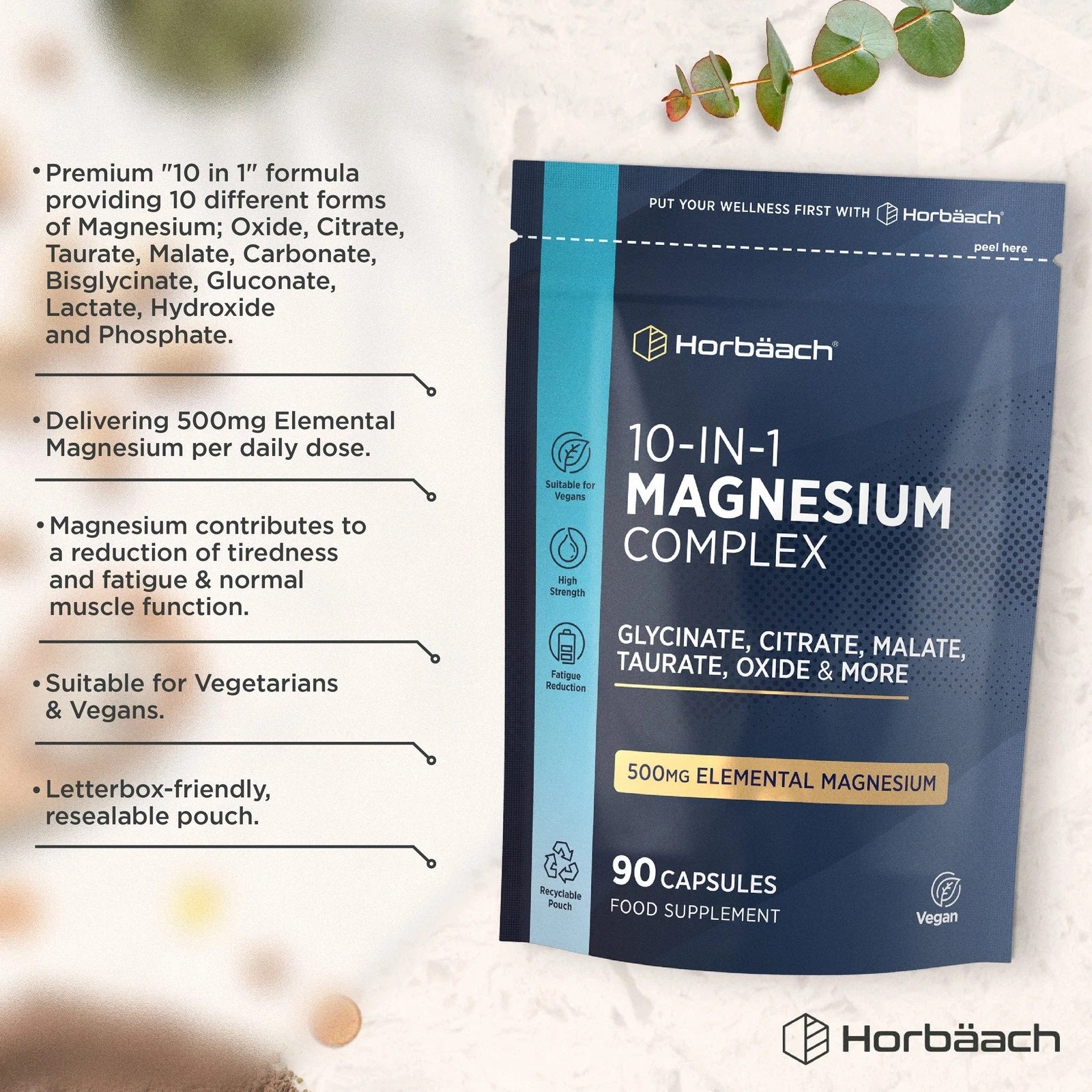 Magnesium Complex 500 mg | 90 Capsules