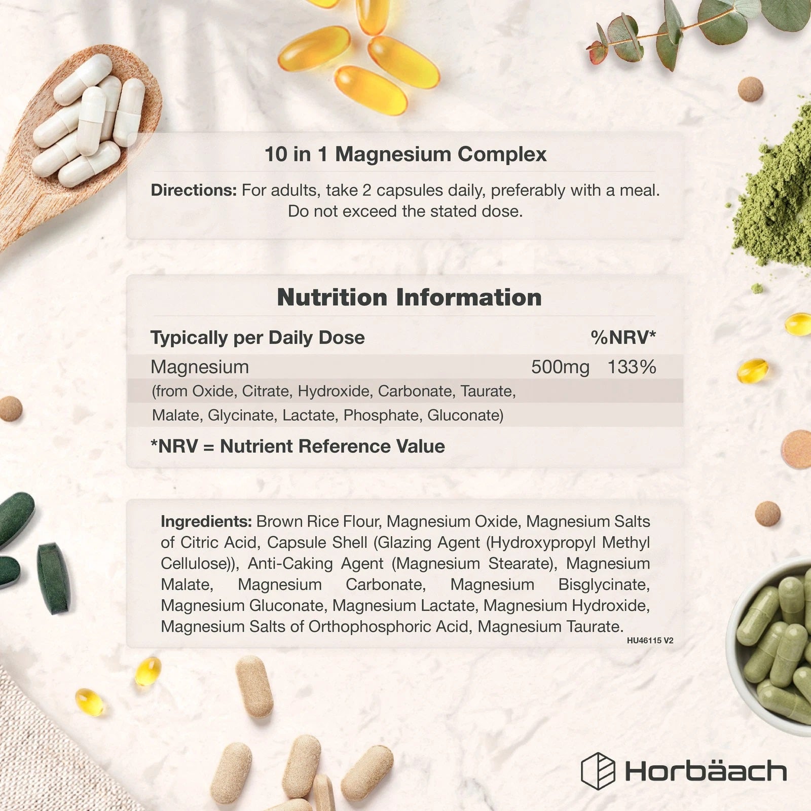 Magnesium Complex 500 mg | 90 Capsules