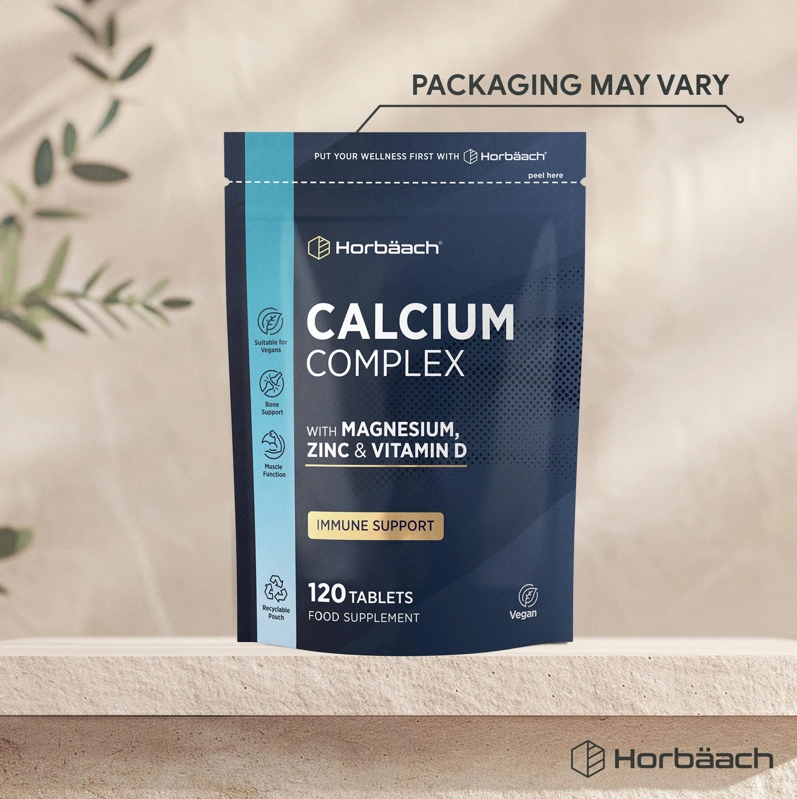 Calcium Magnesium Zinc & Vitamin D Complex | 120 Tablets