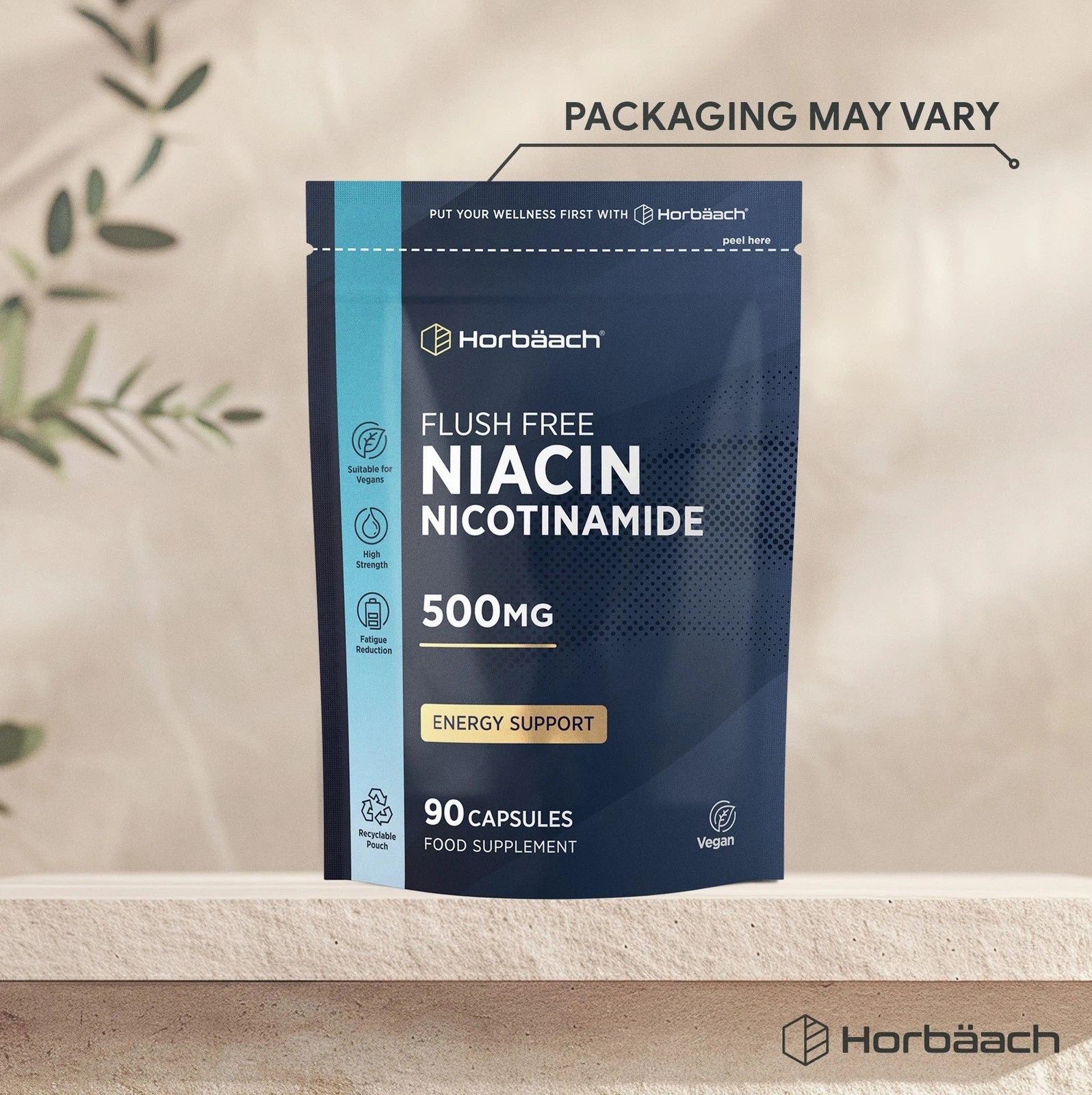 Vitamin B3 Niacin 500 mg | 90 Capsules