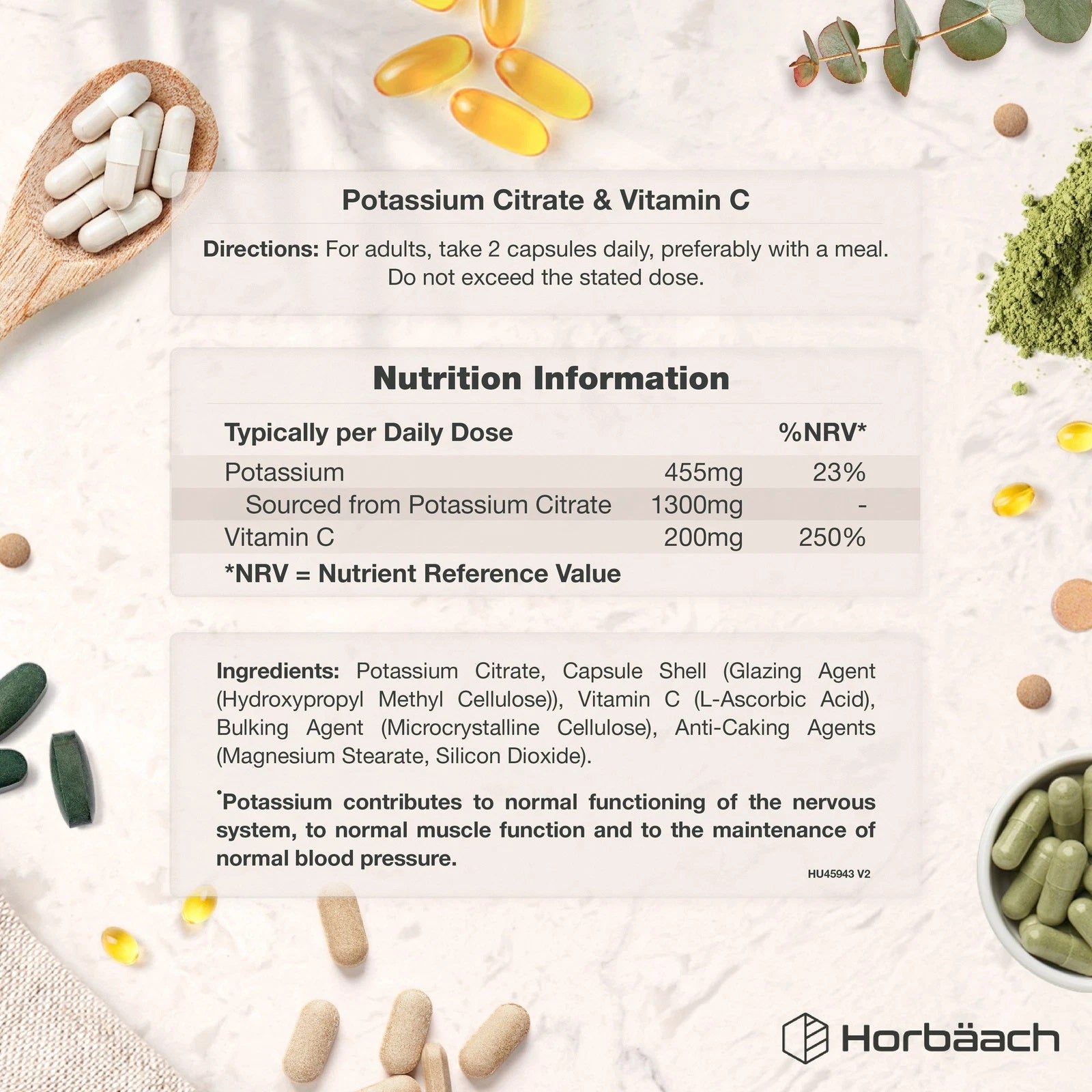 Potassium Citrate 1500 mg with Vitamin C | 120 Capsules