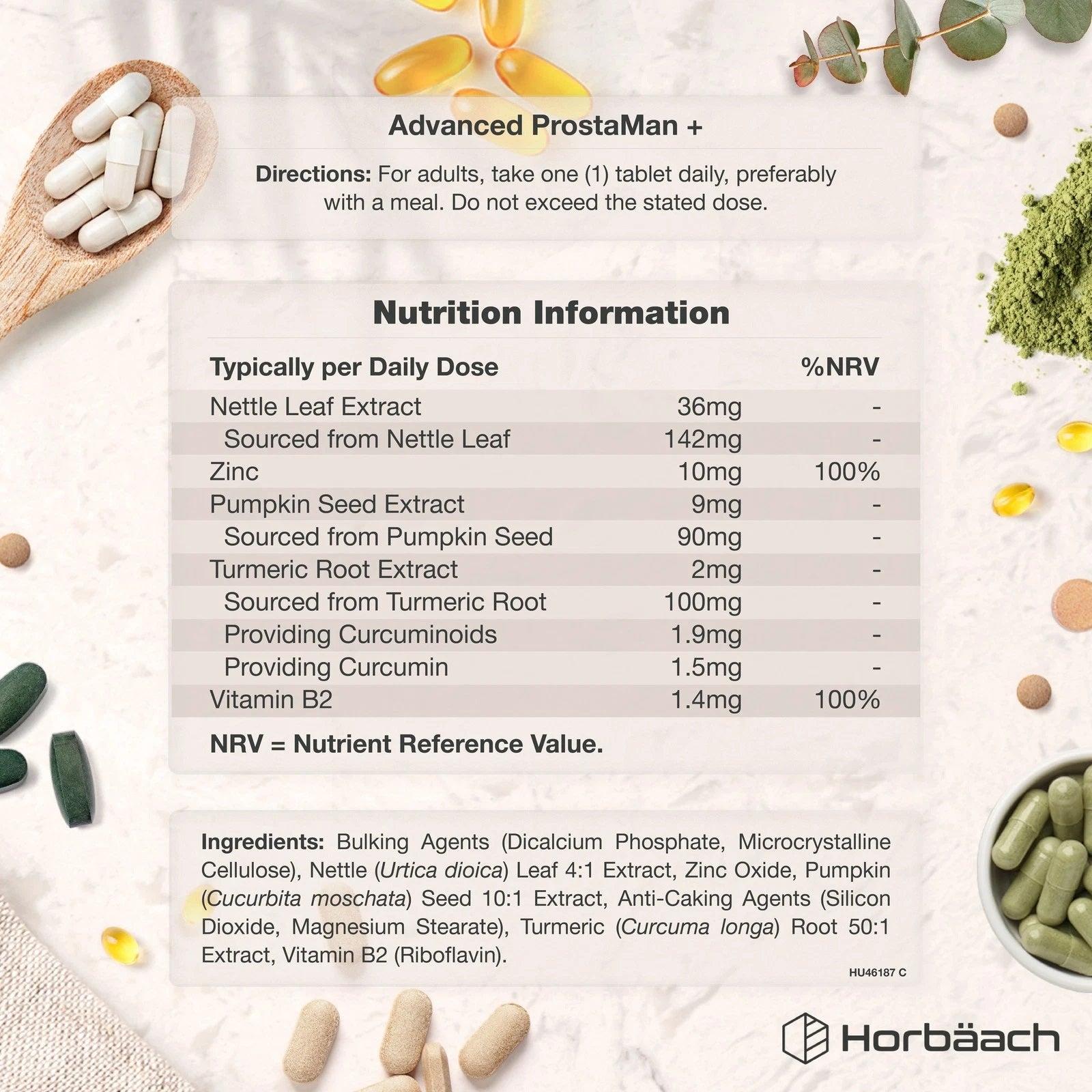 Advanced ProstaMan+ Supplement for Men | 120 Tablets