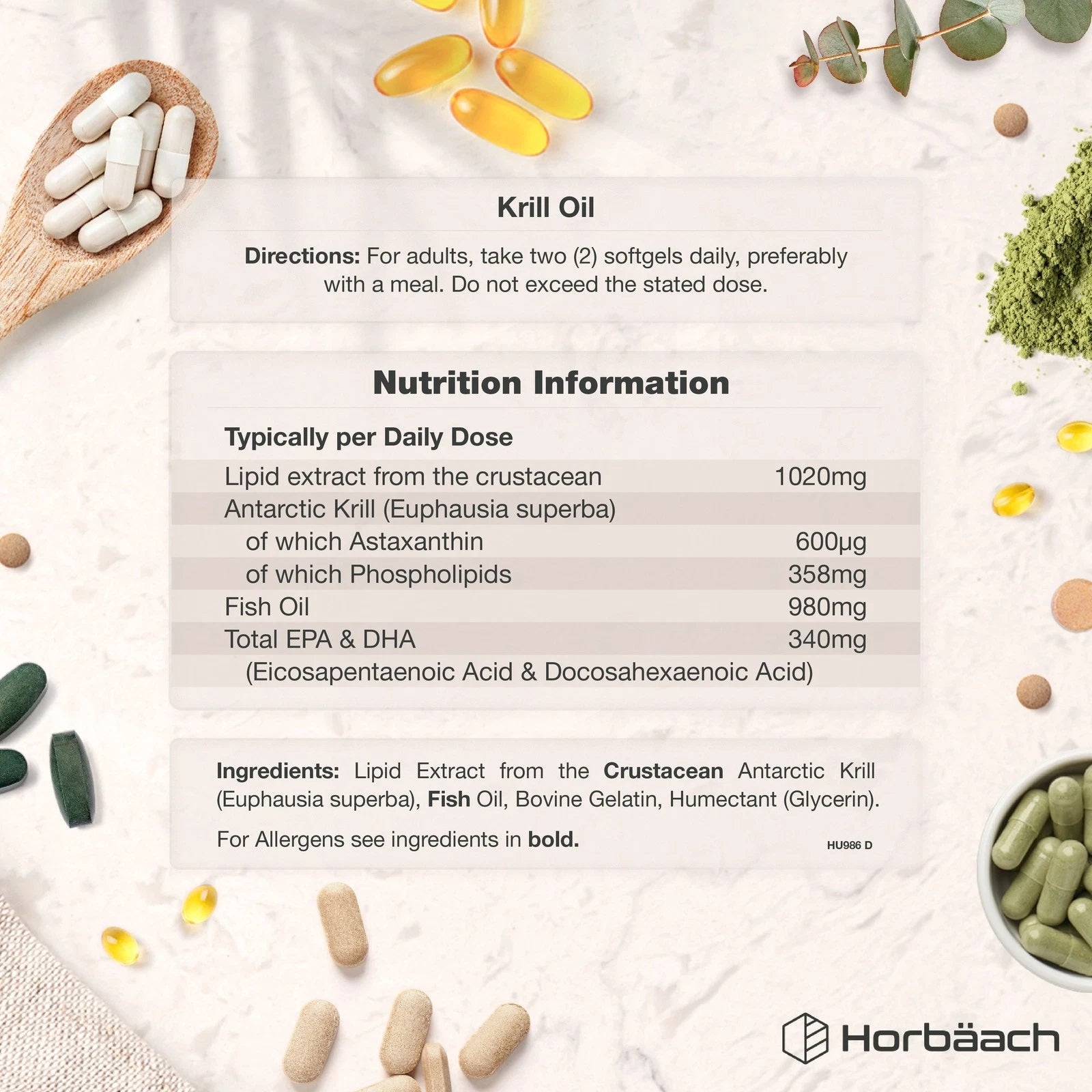 Antarctic Krill Oil 2000 mg | 240 Softgels