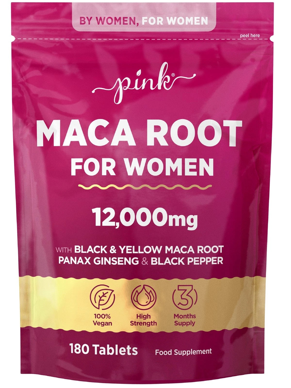 Maca Root Complex for Women 12,000 mg | 180 Tablets
