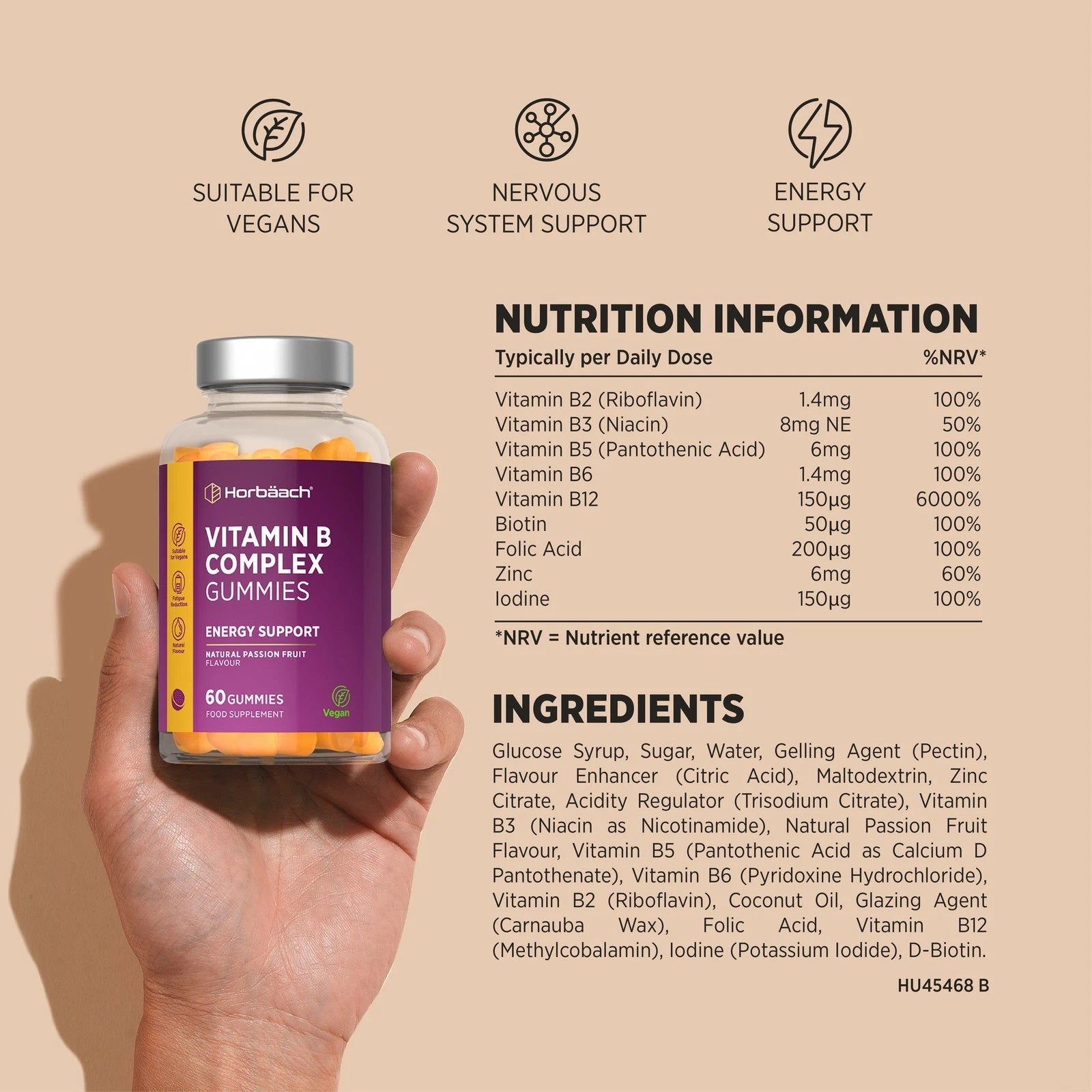 Vitamin B Complex | 60 Gummies