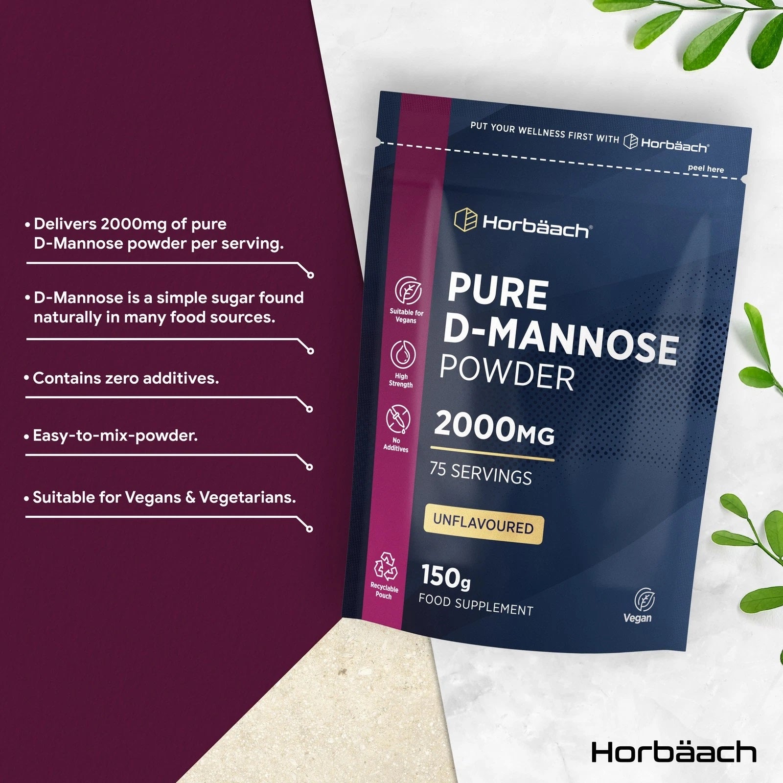 D-Mannose Powder 2000 mg | 150 g