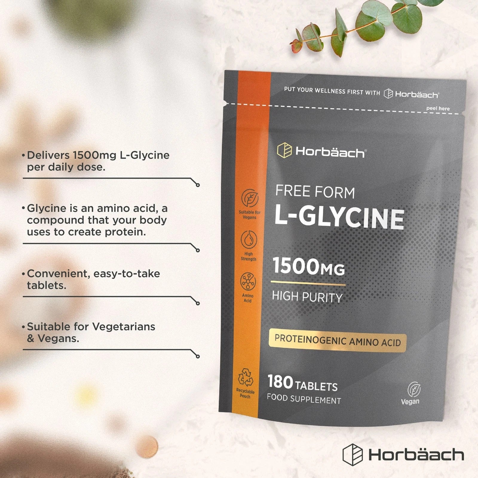 L-Glycine 1500 mg | 180 Tablets