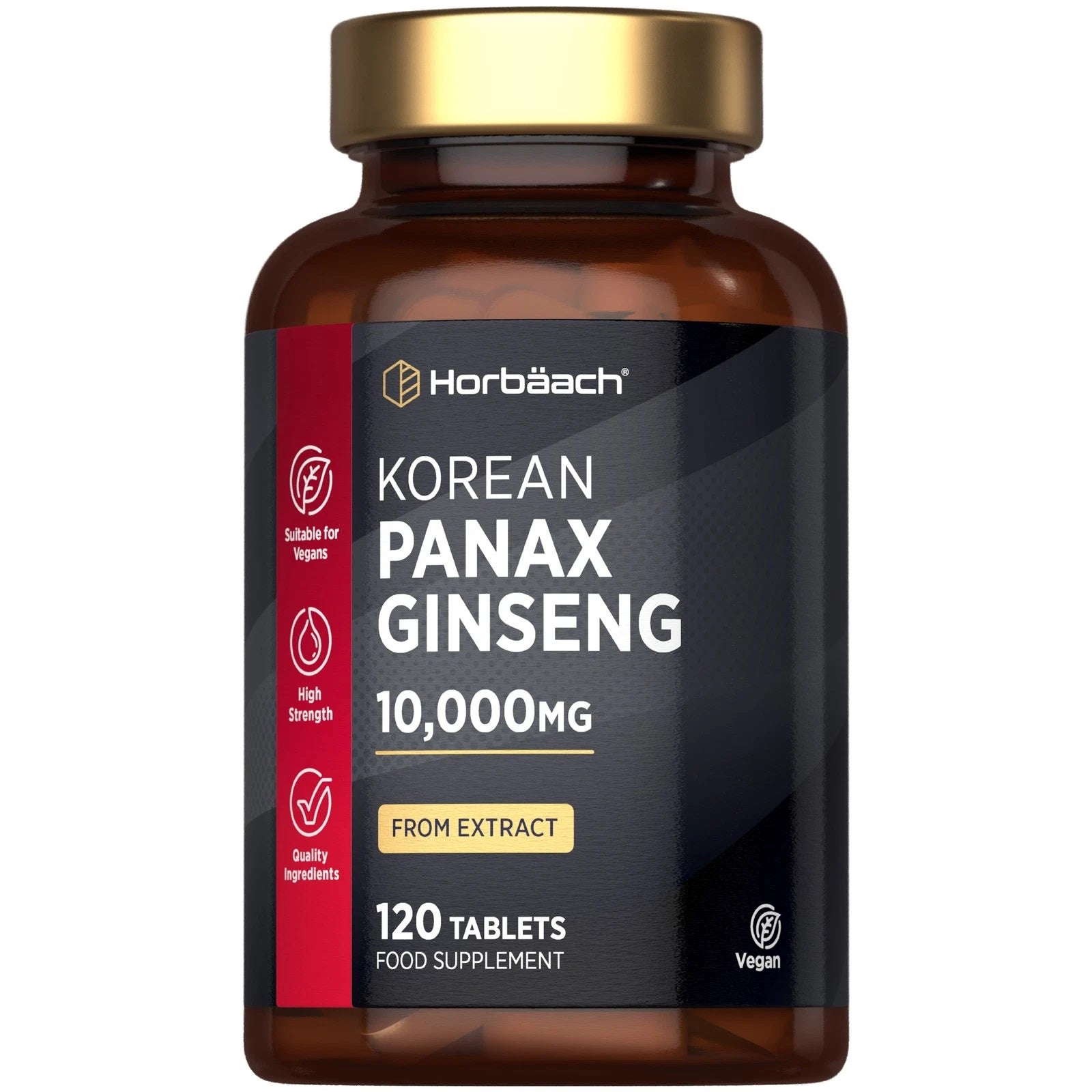 Panax Korean Ginseng 10,000 mg | 120 Tablets