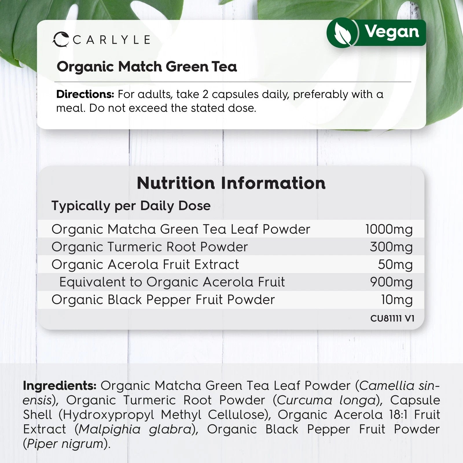 Matcha Green Tea | 60 Capsules