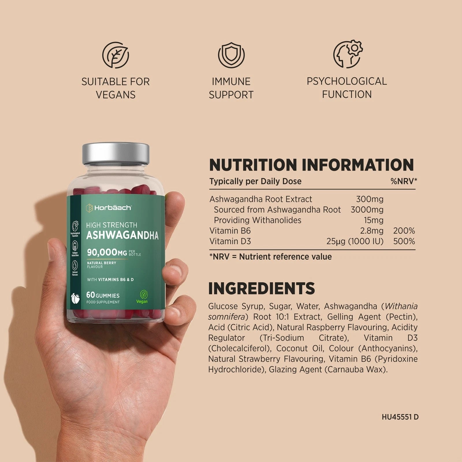 Ashwagandha 3000 mg | 60 Gummies