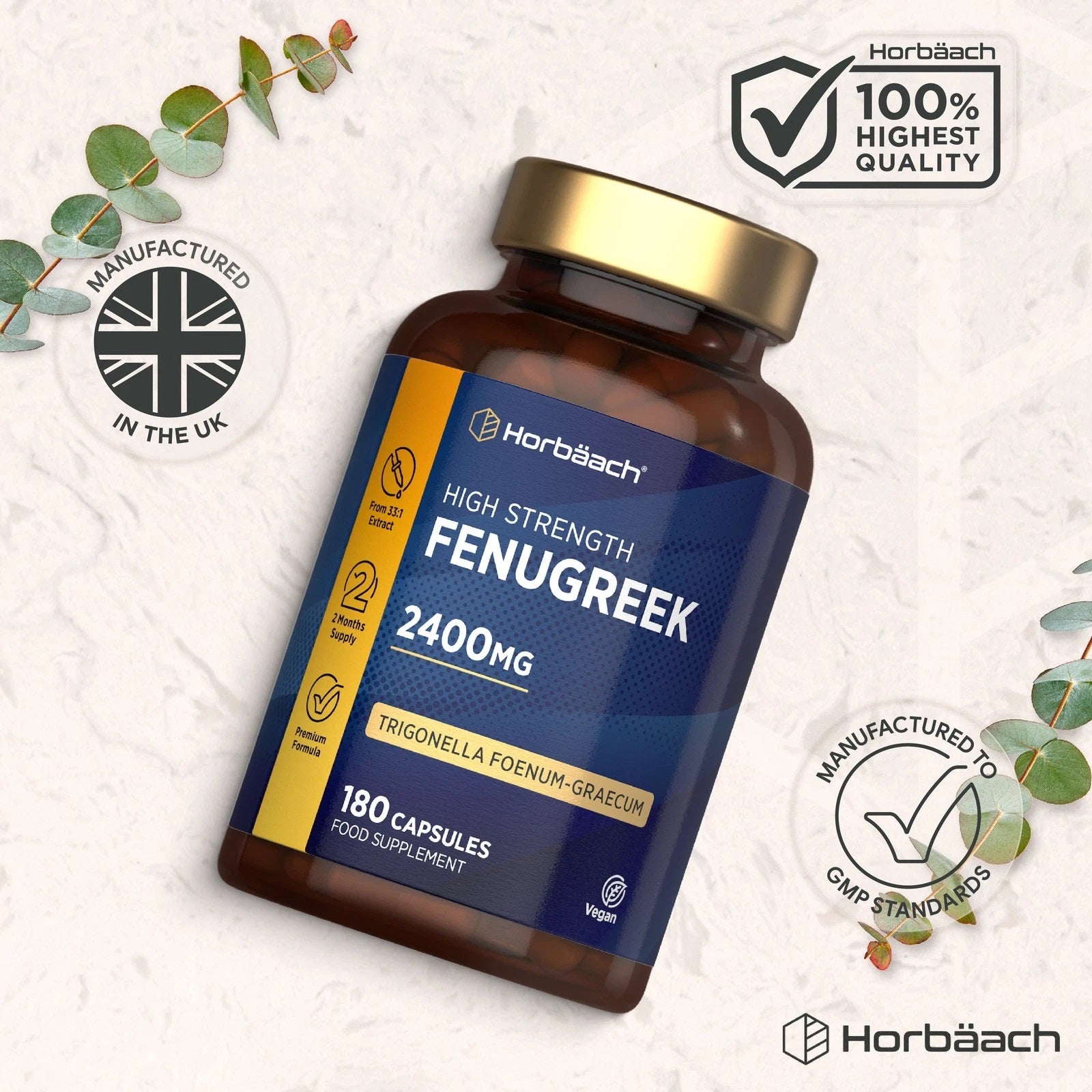Fenugreek 2400 mg | 180 Capsules