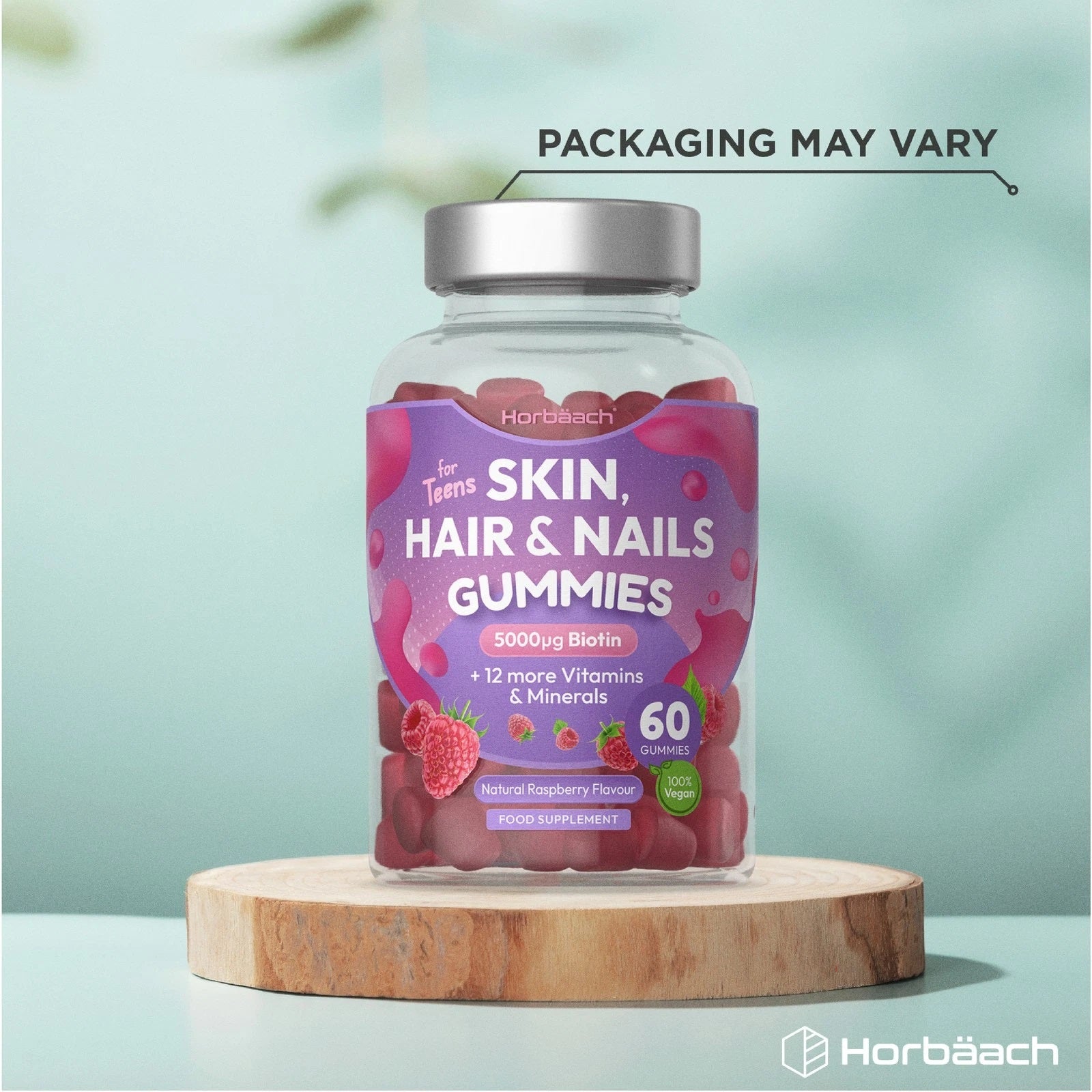 Skin Hair and Nail Vitamins | 60 Gummies
