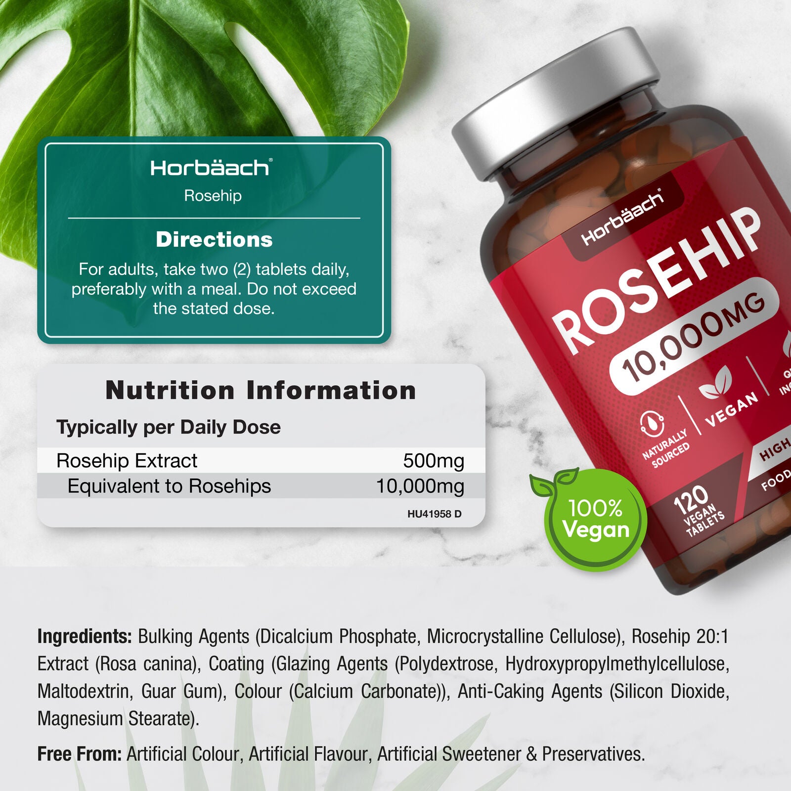 Rosehip 10,000 mg | 120 Tablets