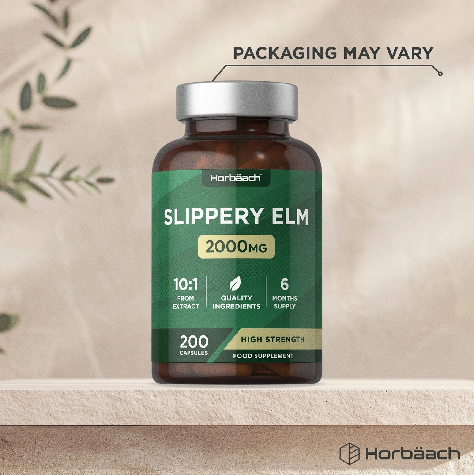 Slippery Elm 2000 mg | 200 Capsules
