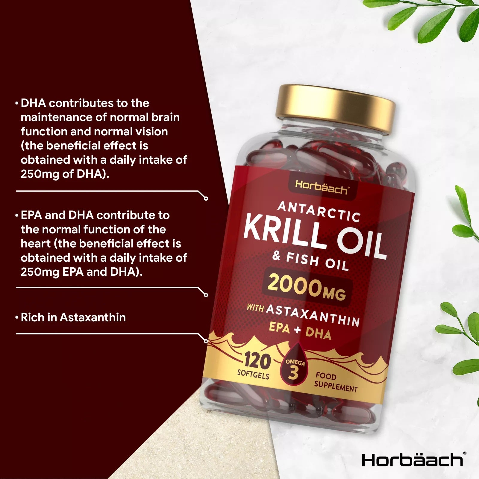 Antarctic Krill Oil 2000 mg | 120 Softgels