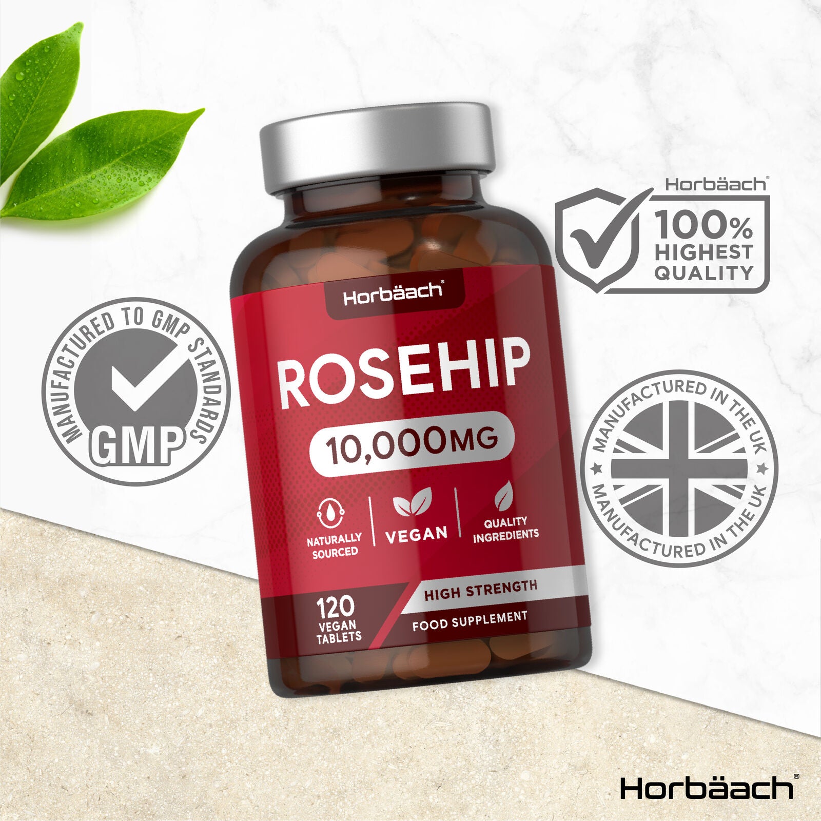 Rosehip 10,000 mg | 120 Tablets