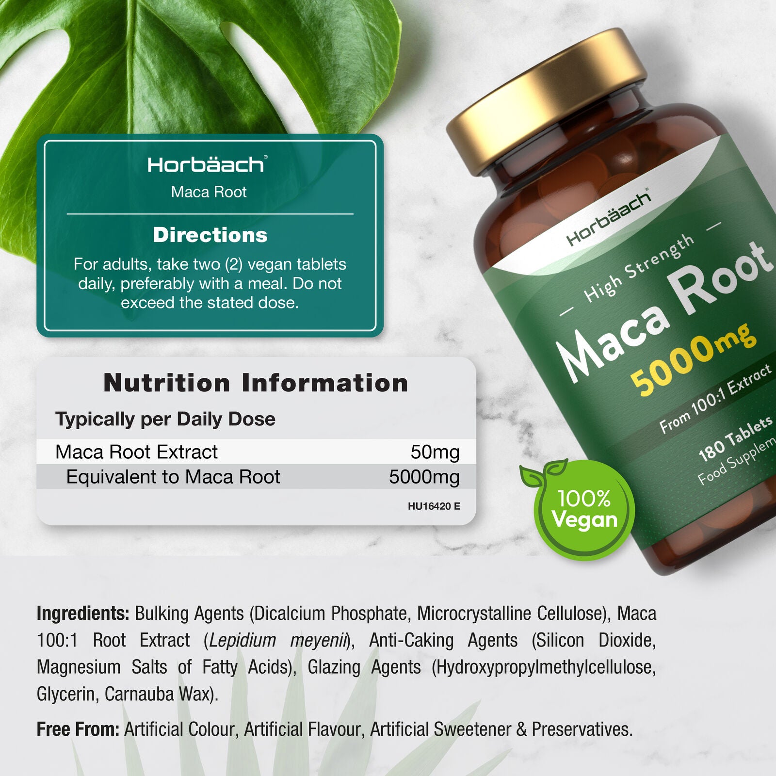 Maca Root 5000 mg | 180 Tablets