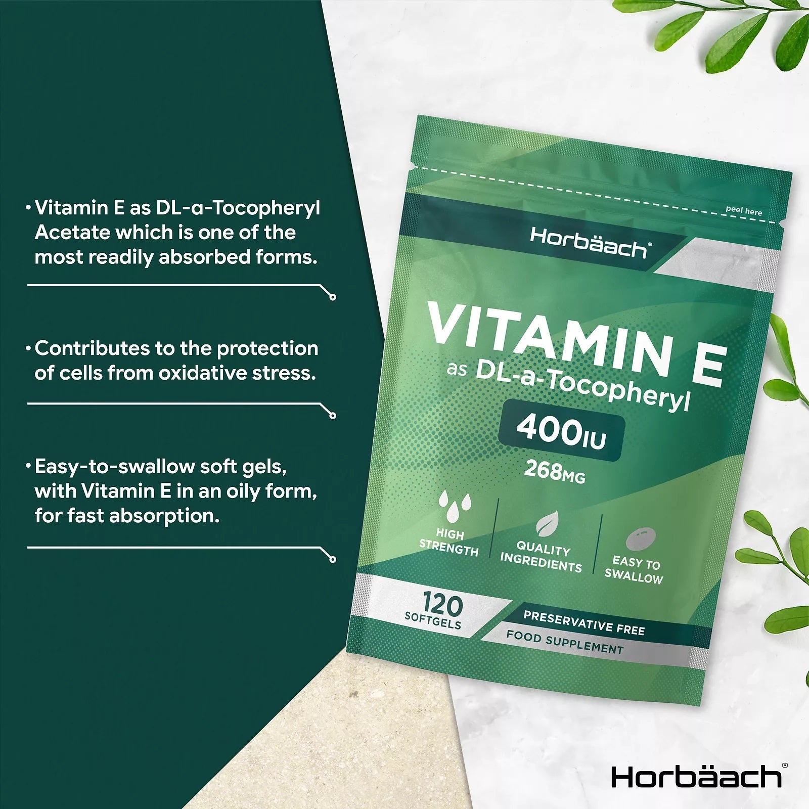 Vitamin E 400 IU | 180 Softgels