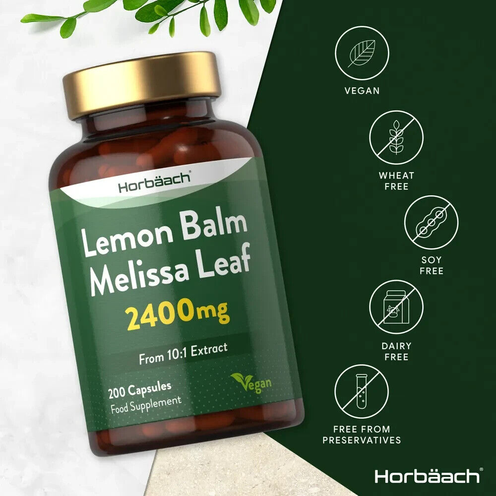 Lemon Balm 2400 mg | 200 Capsules