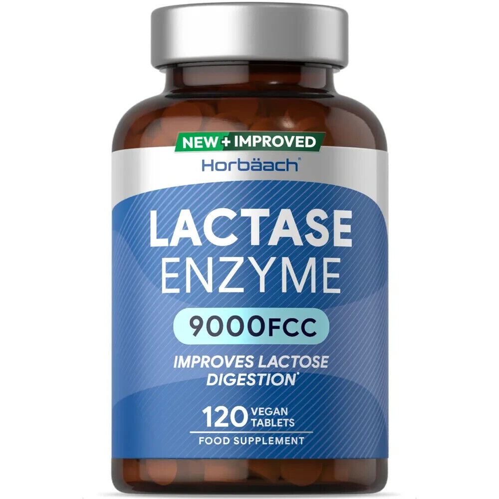 Lactase Enzymes 9000 FCC Units | 120 Tablets
