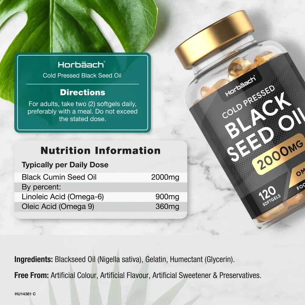 Black Seed Oil 2000 mg | 120 Softgels
