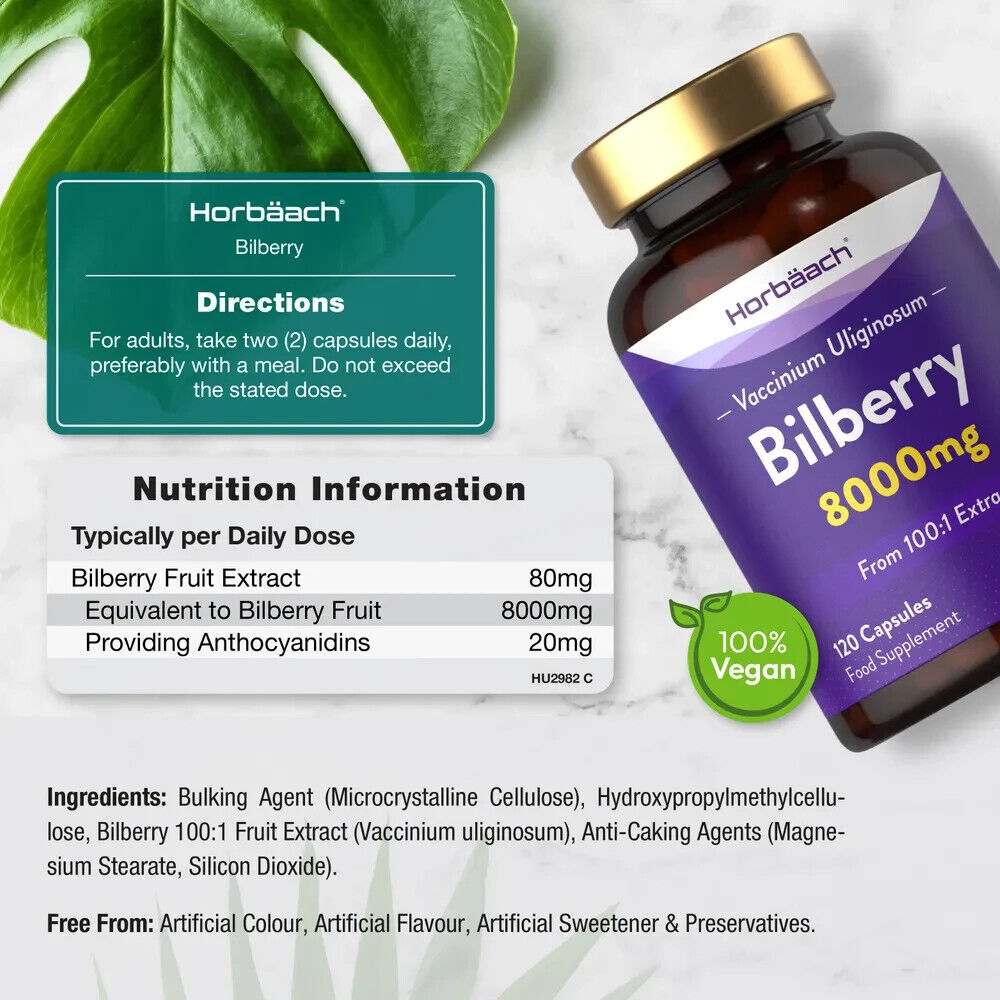 Bilberry 8000 mg | 120 Capsules