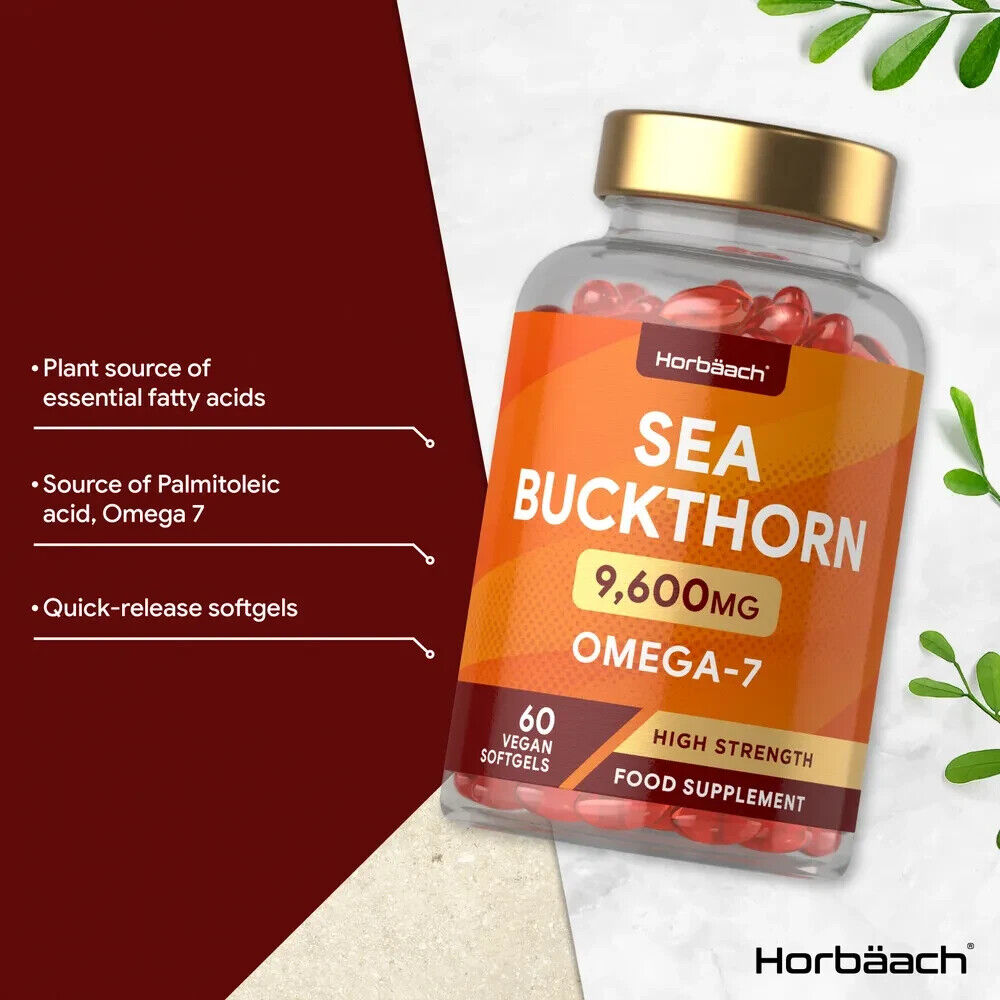 Sea Buckthorn Oil 9600 mg | 60 Softgels