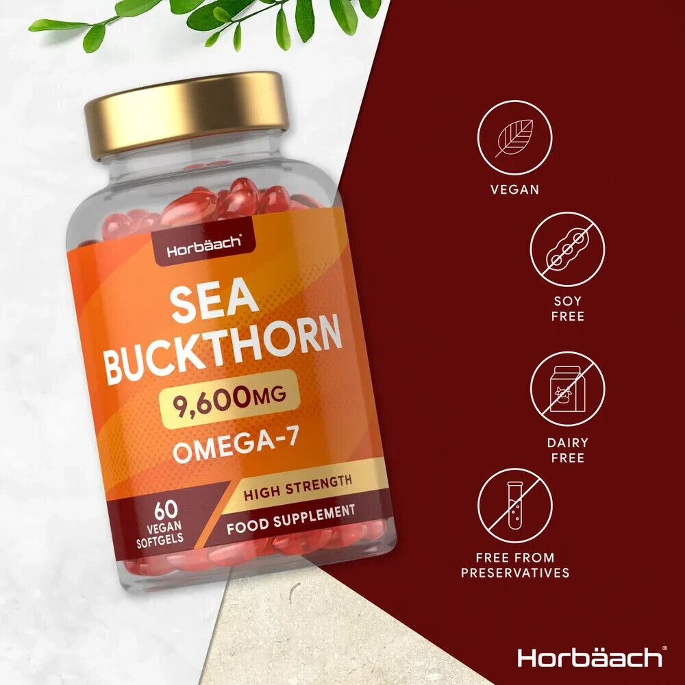 Sea Buckthorn Oil 9600 mg | 60 Softgels