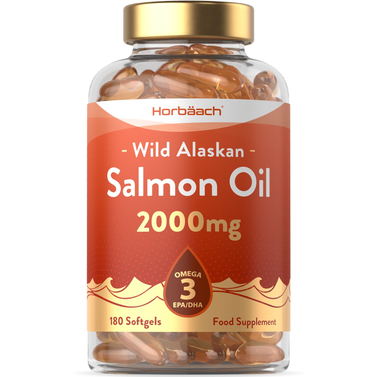Wild Alaskan Salmon Oil 2000 mg with EPA & DHA | 180 Softgels