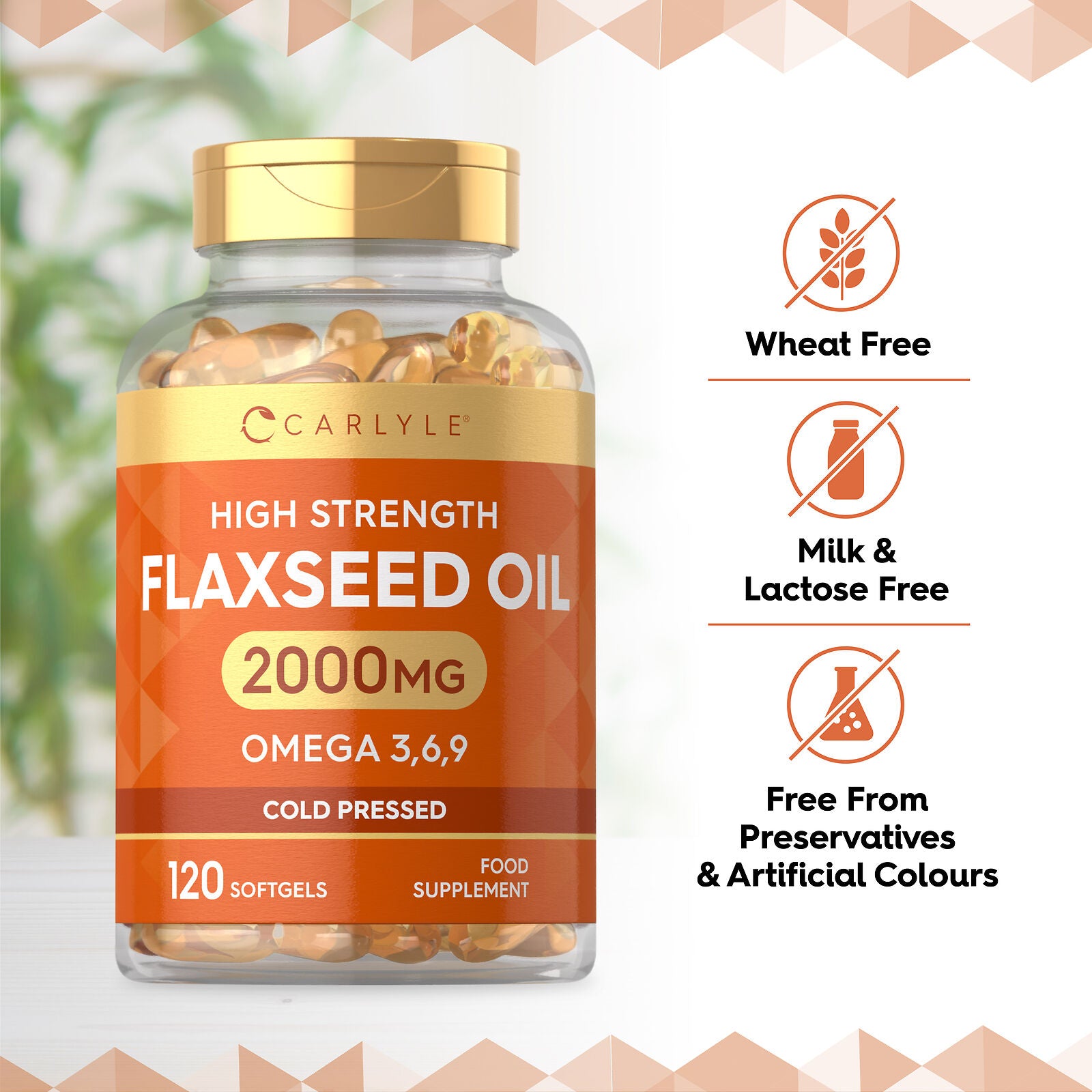 Flaxseed Oil 2000 mg | 120 Softgels