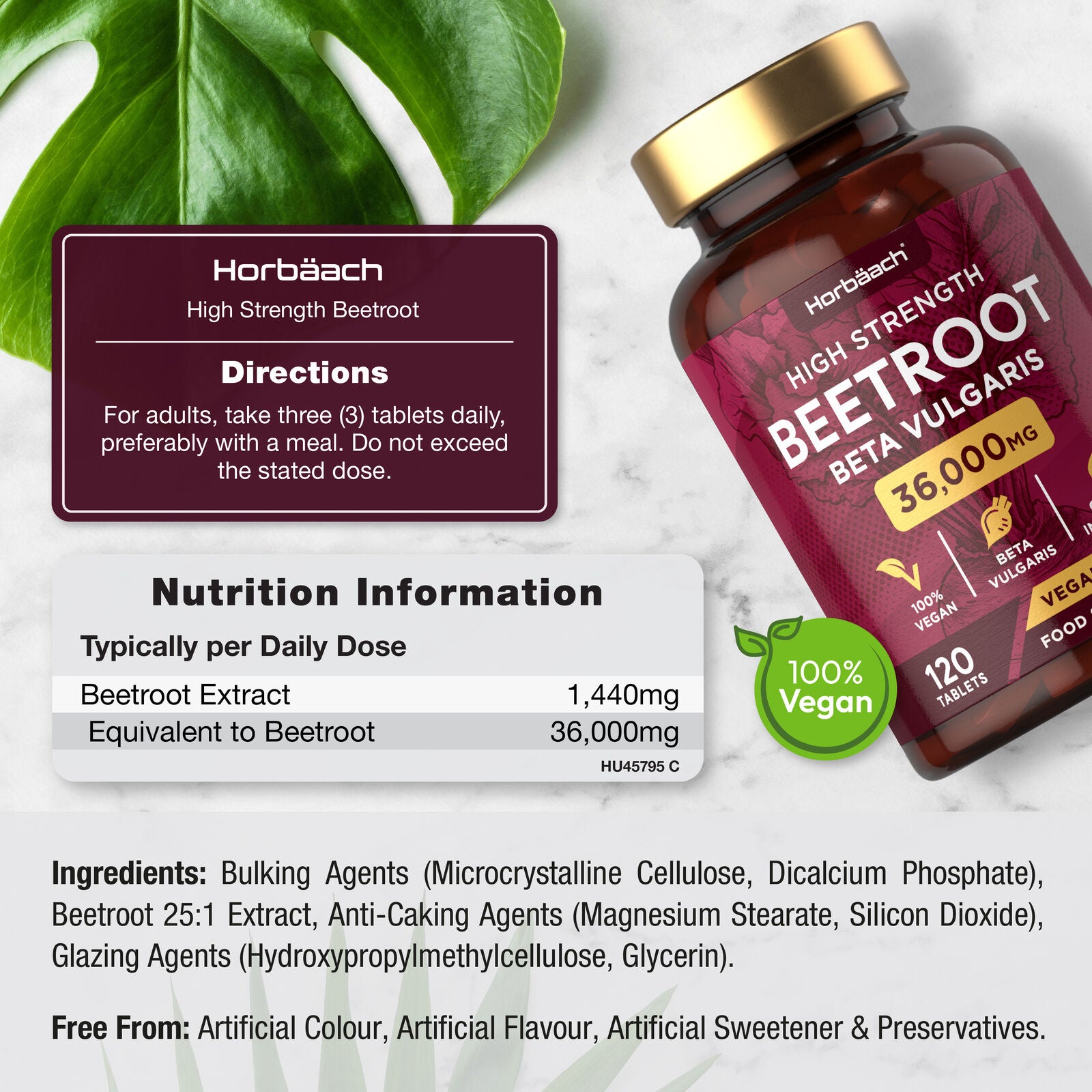 Beetroot 36,000 mg | 120 Tablets