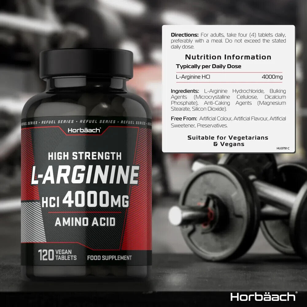 L-Arginine 4000 mg | 120 Tablets