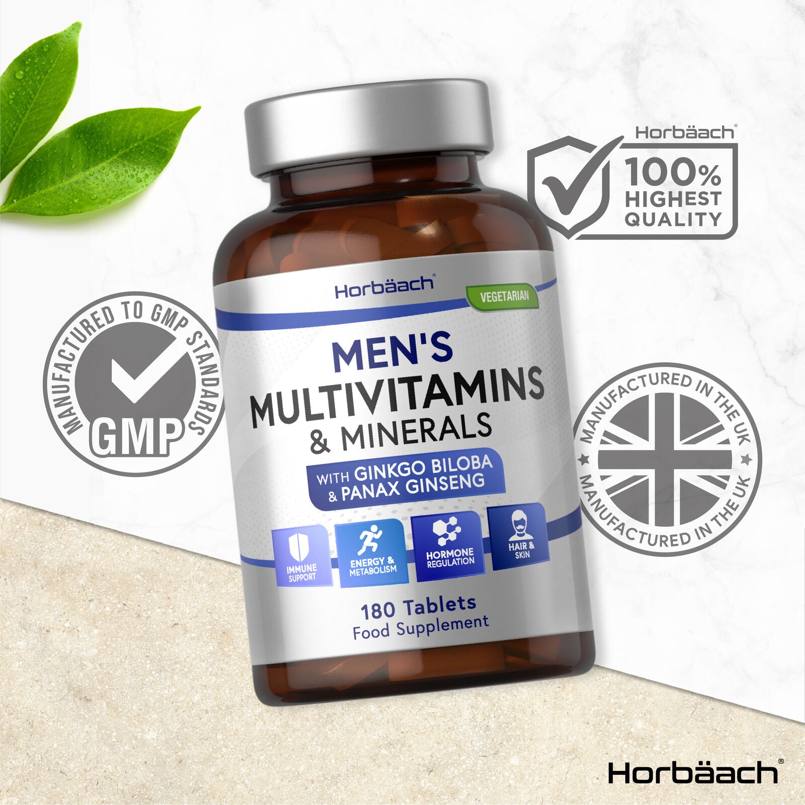 Multivitamins and Minerals for Men | 180 Tablets