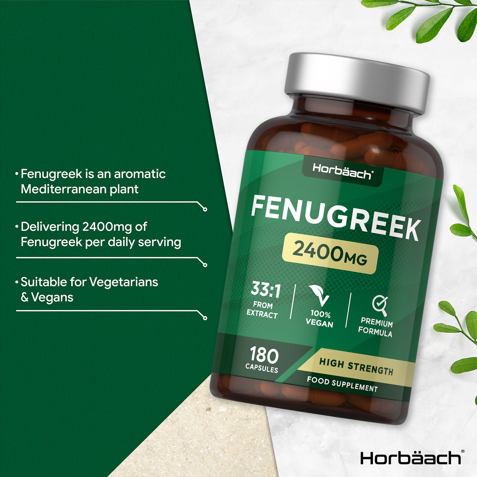 Fenugreek 2400 mg | 180 Capsules