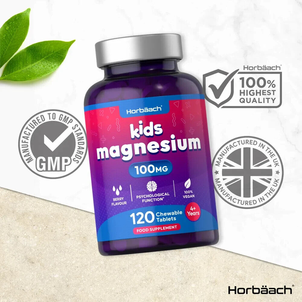 Magnesium for Kids 100 mg | 120 Chewable Tablets