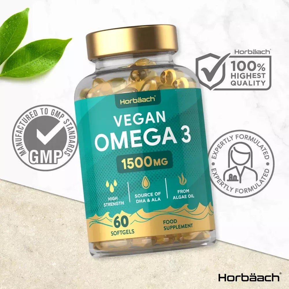 Omega 3 1500 mg | Vegan | 60 Softgels 