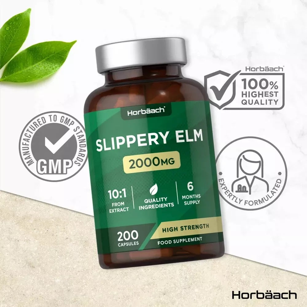 Slippery Elm 2000 mg | 200 Capsules