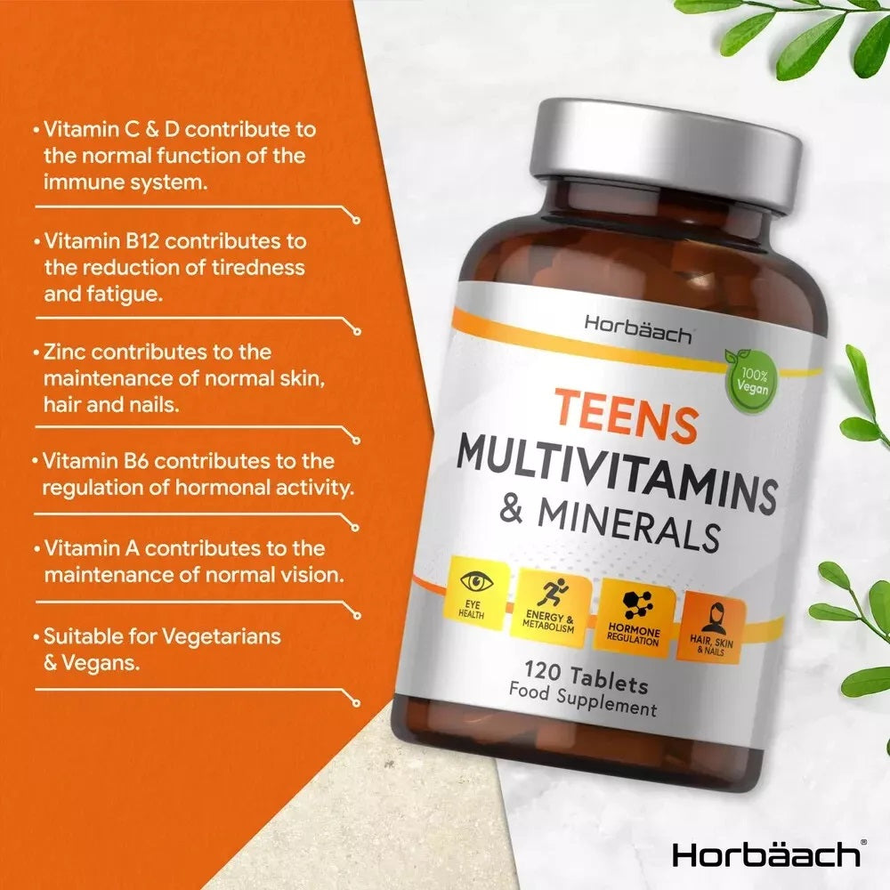 Multivitamins and Minerals for Teens | 120 Tablets