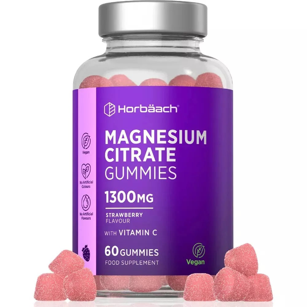 Magnesium Citrate with Vitamin C 1300 mg | 60 Gummies 