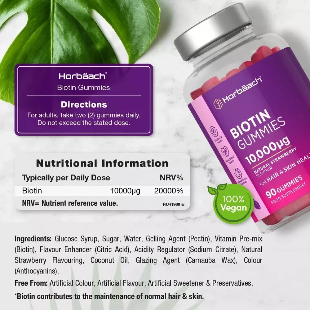 Biotin 10,000 mcg | 90 Gummies