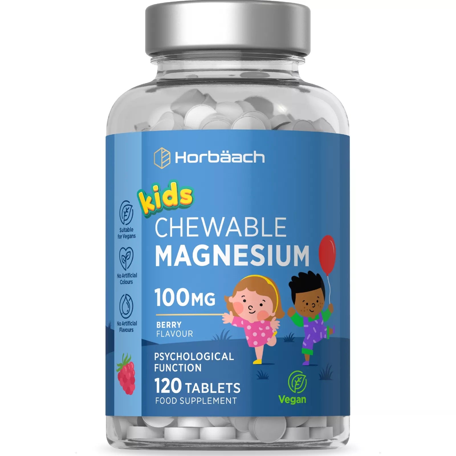 Magnesium for Kids 100 mg | 120 Chewable Tablets