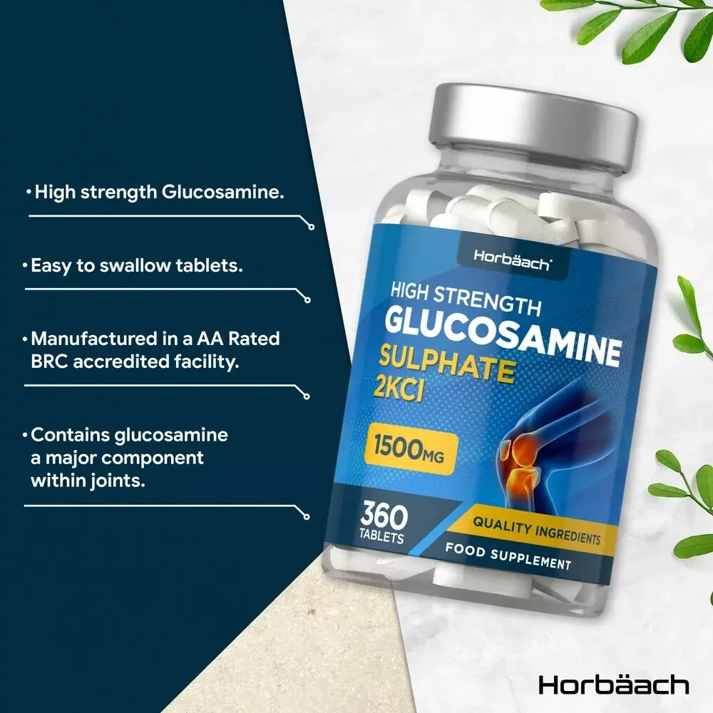 Glucosamine Sulphate 2KCl 1500 mg | 360 Tablets