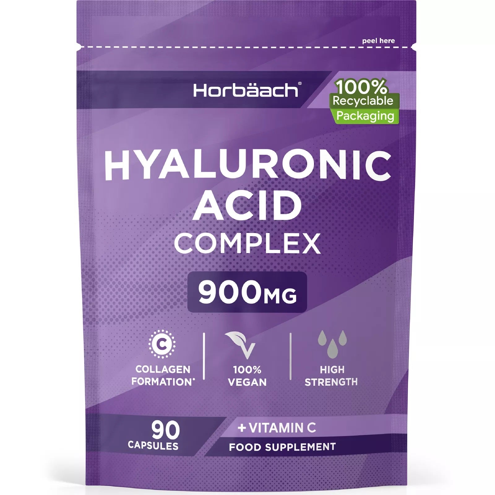 Hyaluronic Acid 900 mg | 90 Capsules