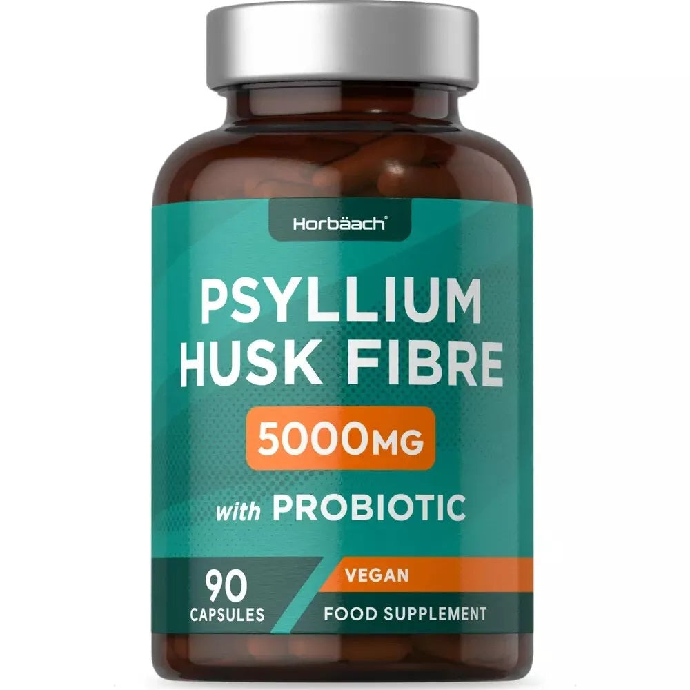 Psyllium Husk with Biotics 5000 mg | 90 Capsules